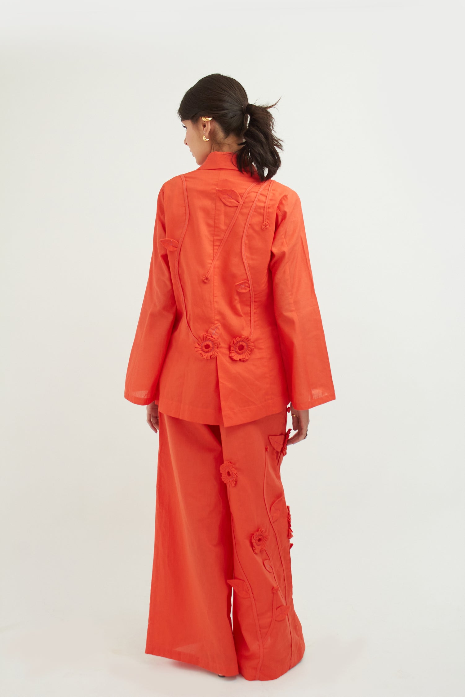 Orchid 3D Linen Blazer