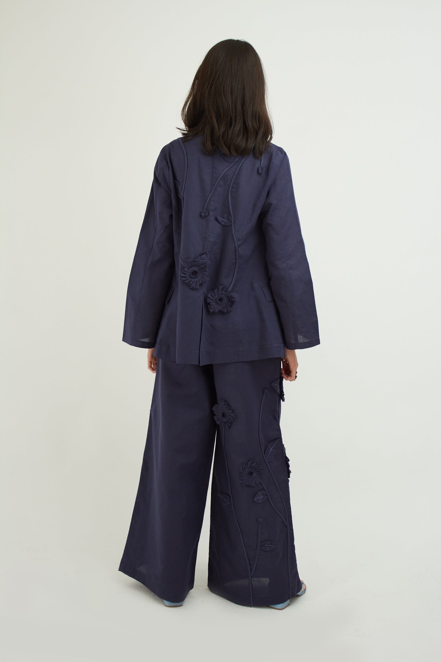 Orchid 3D Linen Blazer