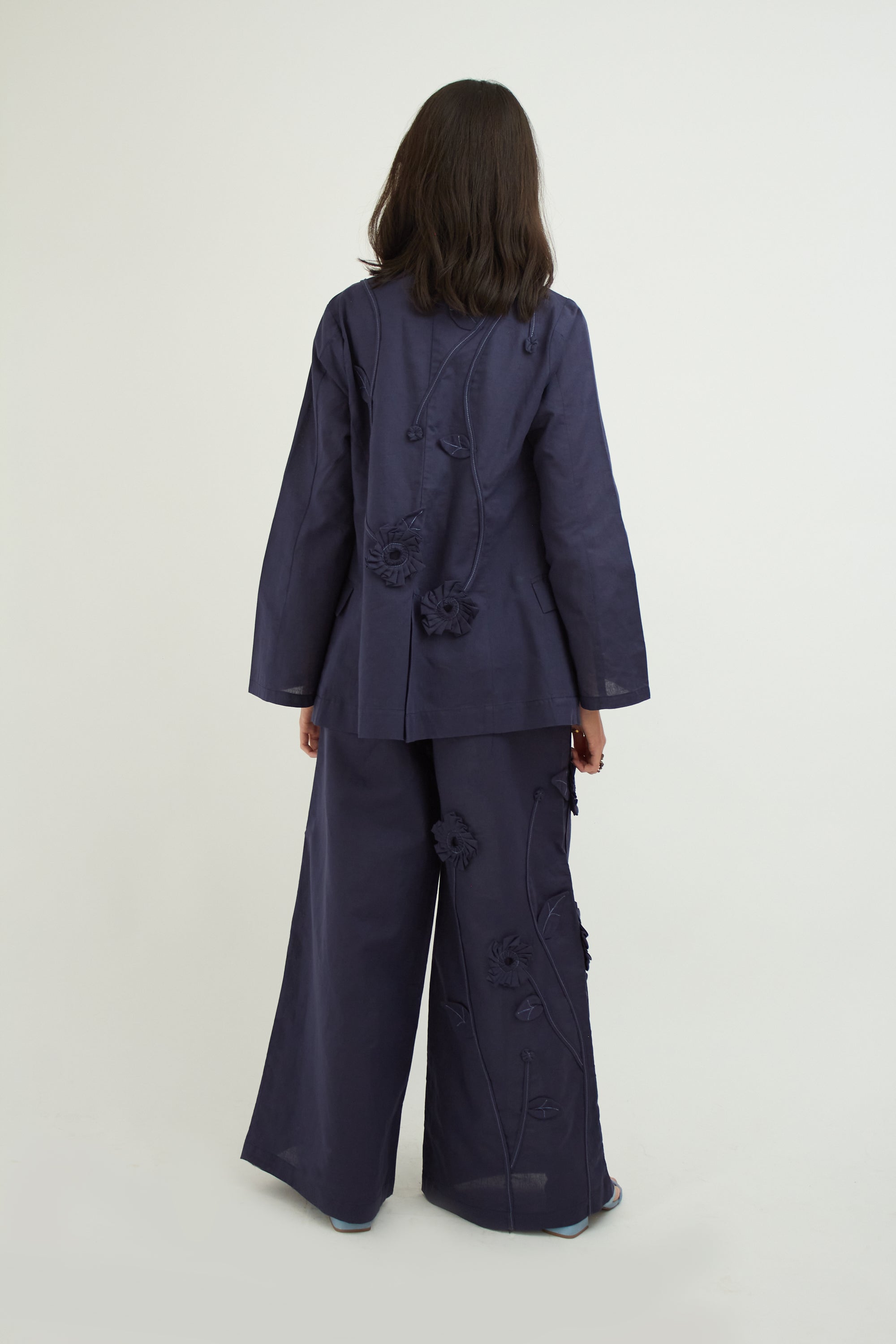 Orchid 3D Linen Blazer