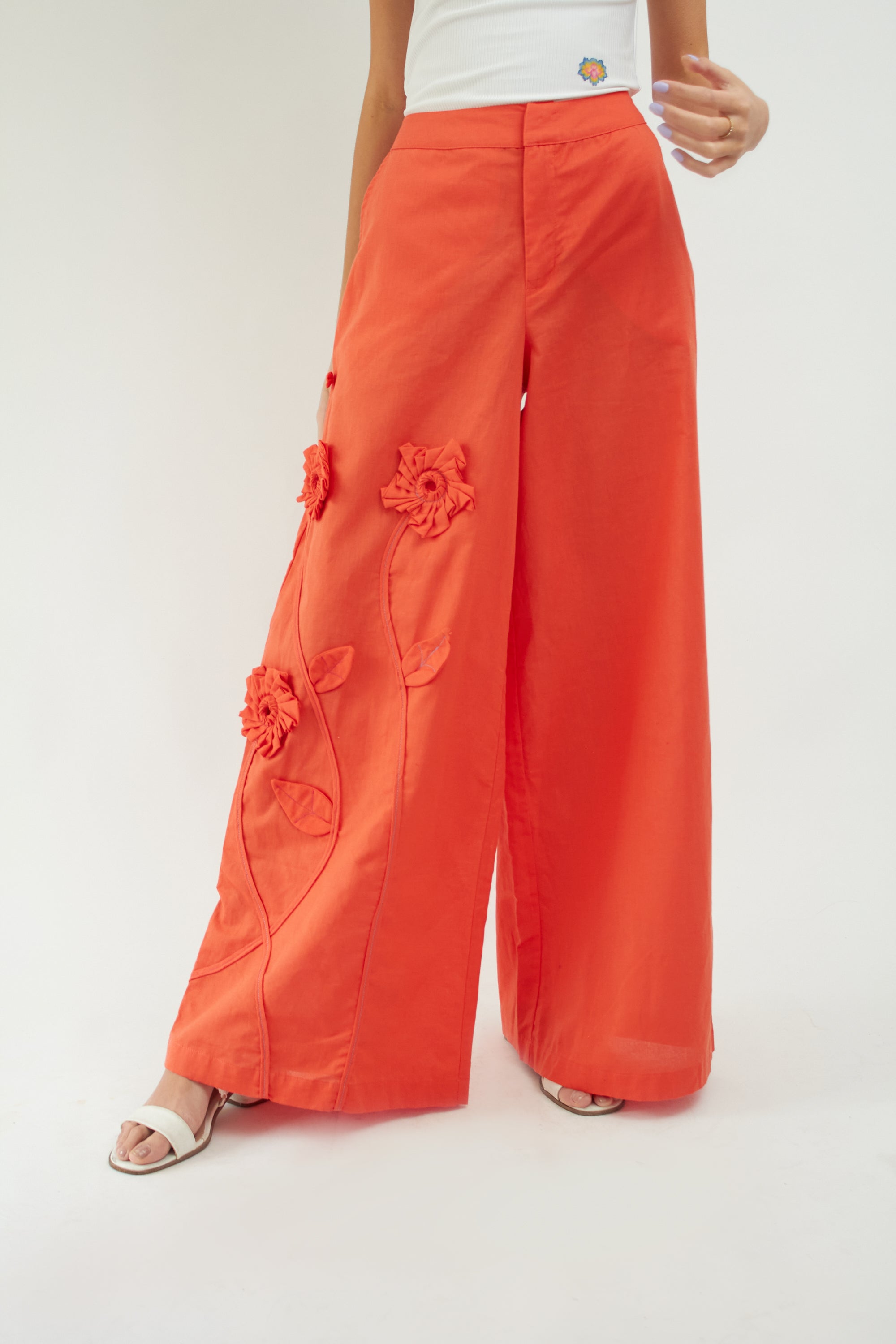 Orchid 3D Linen Pant