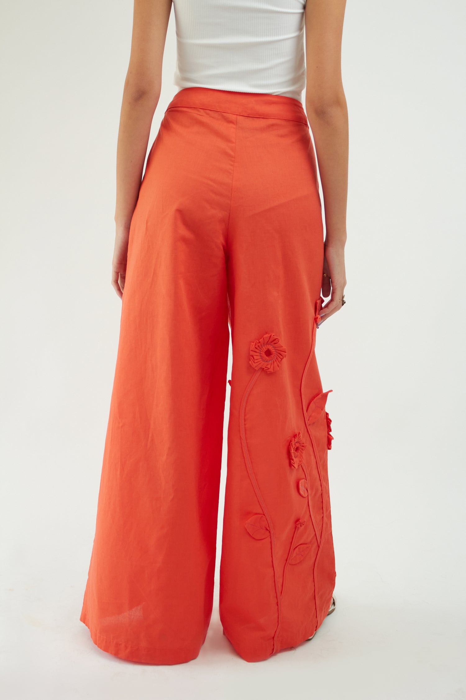 Orchid 3D Linen Pant