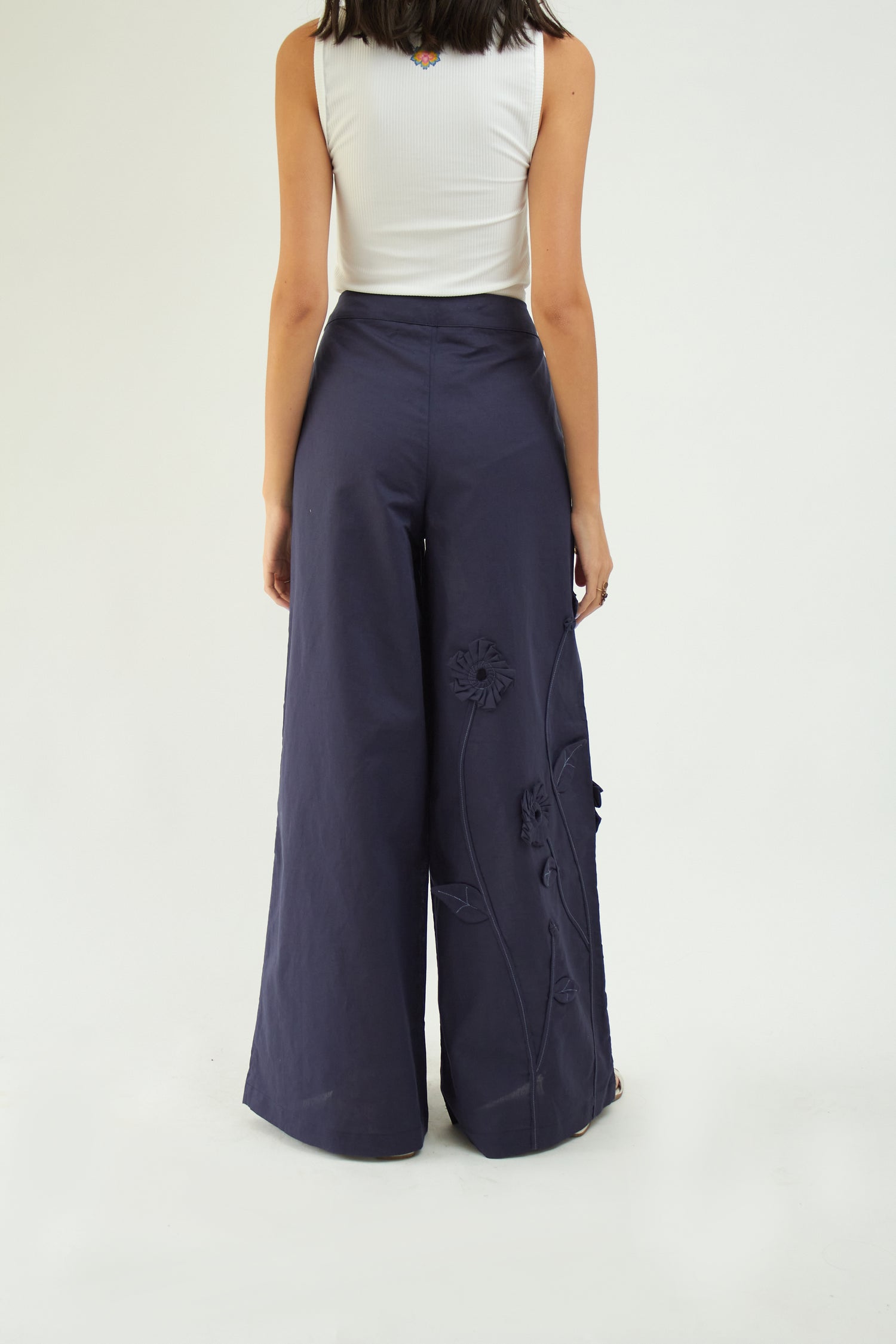 Orchid 3D Linen Pant