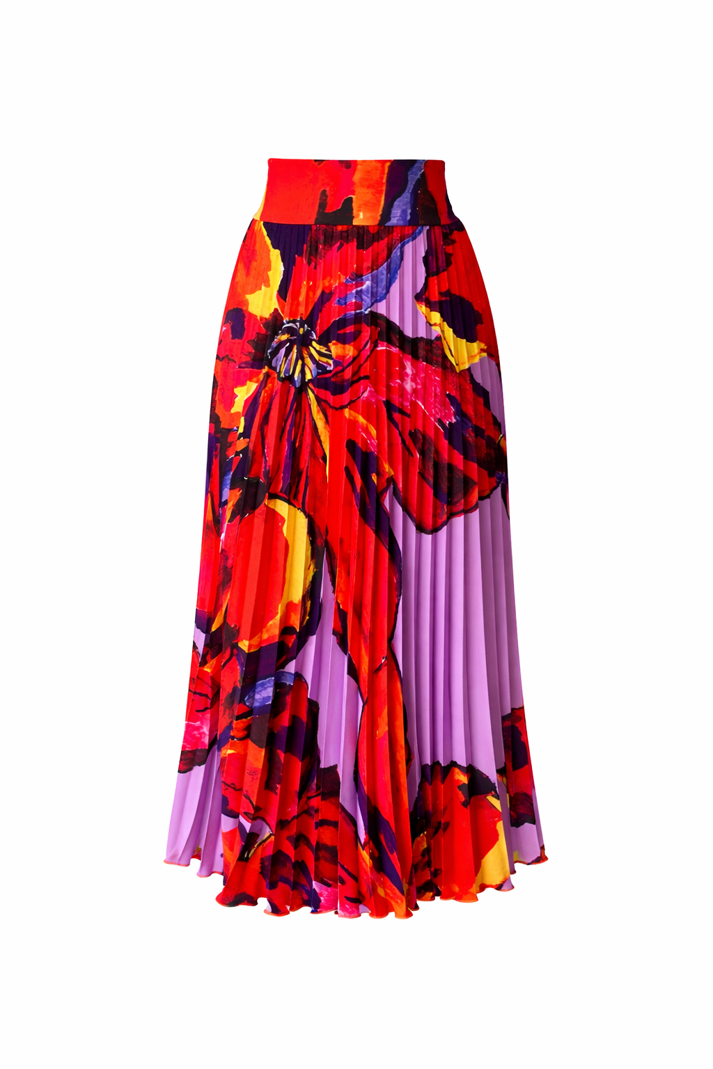Free Pleated Rhythm of Colors Skirt